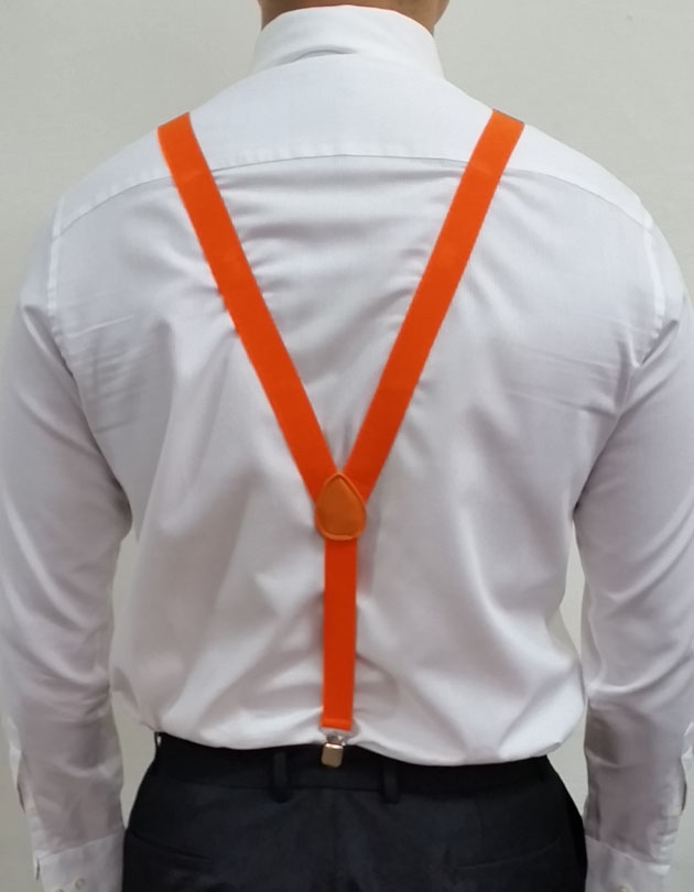 Suspenders in Orange